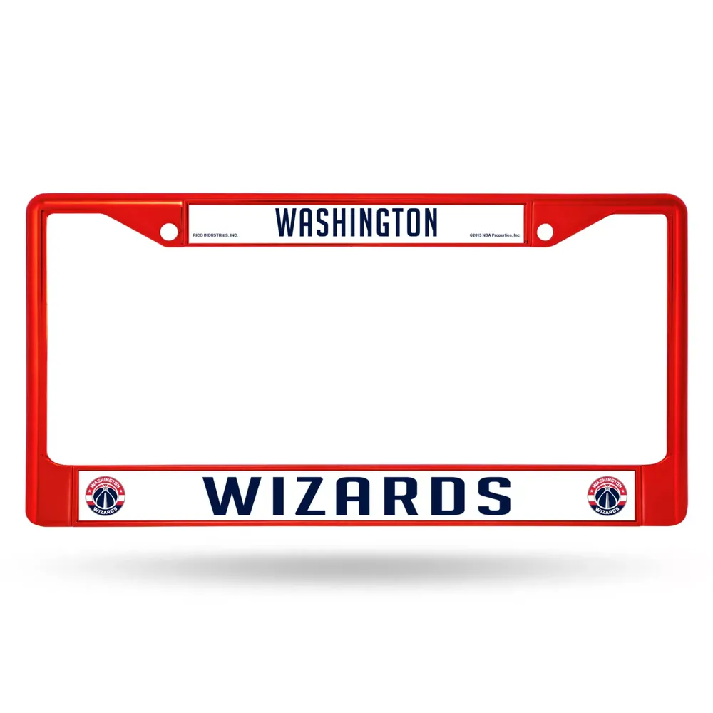 Rico Washington Wizards Colored Chrome License Plate Frame