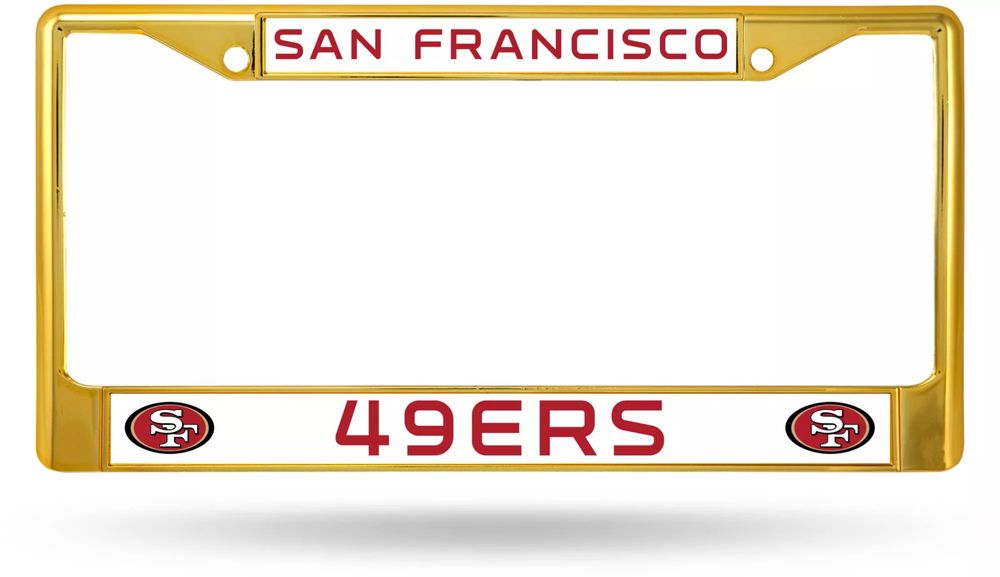 NFL San Francisco 49ers Official Metal Sign License Plate Exclusive Co