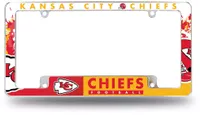 Rico Kansas City Chiefs Chrome License Plate Frame