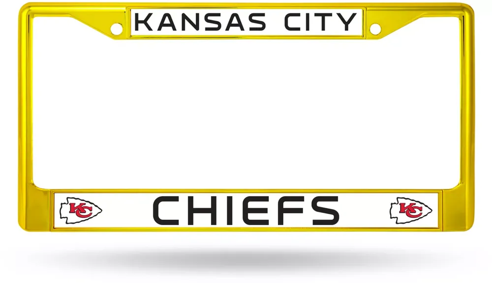 Rico Kansas City Chiefs Colored Chrome License Plate Frame