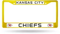 Rico Kansas City Chiefs Colored Chrome License Plate Frame