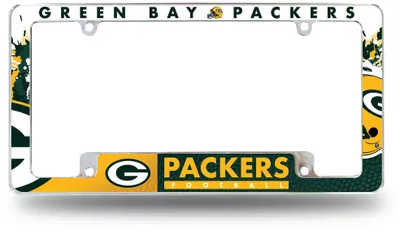 Rico Green Bay Packers Chrome License Plate Frame