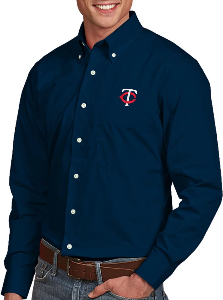 Dick's Sporting Goods Antigua Men's Minnesota Twins Navy Affluent