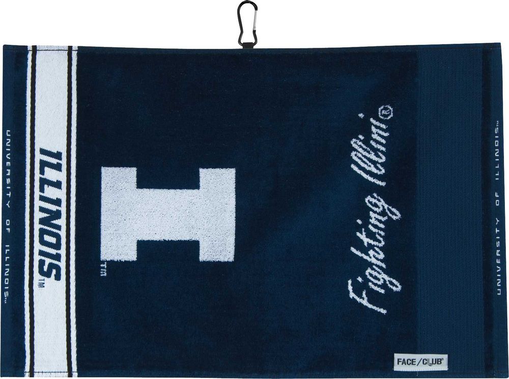 Team Effort Illinois Fighting Illini Embroidered Face-Club Golf Towel