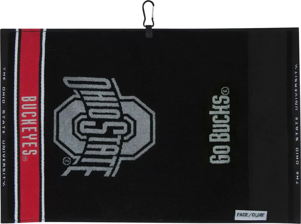 Team Effort Ohio State Buckeyes Face/Club Jacquard Golf Towel