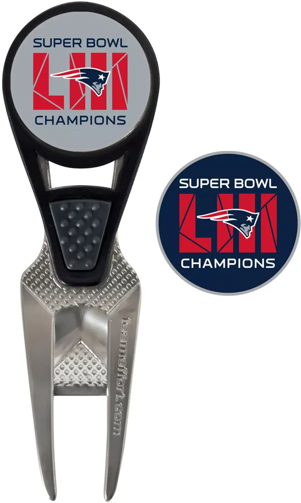 Team Effort Super Bowl LIII Champions New England Patriots CVX Divot Tool and Ball Marker Set