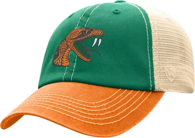 Top of the World Men's Florida A&M Rattlers Green/White Off Road Adjustable Hat