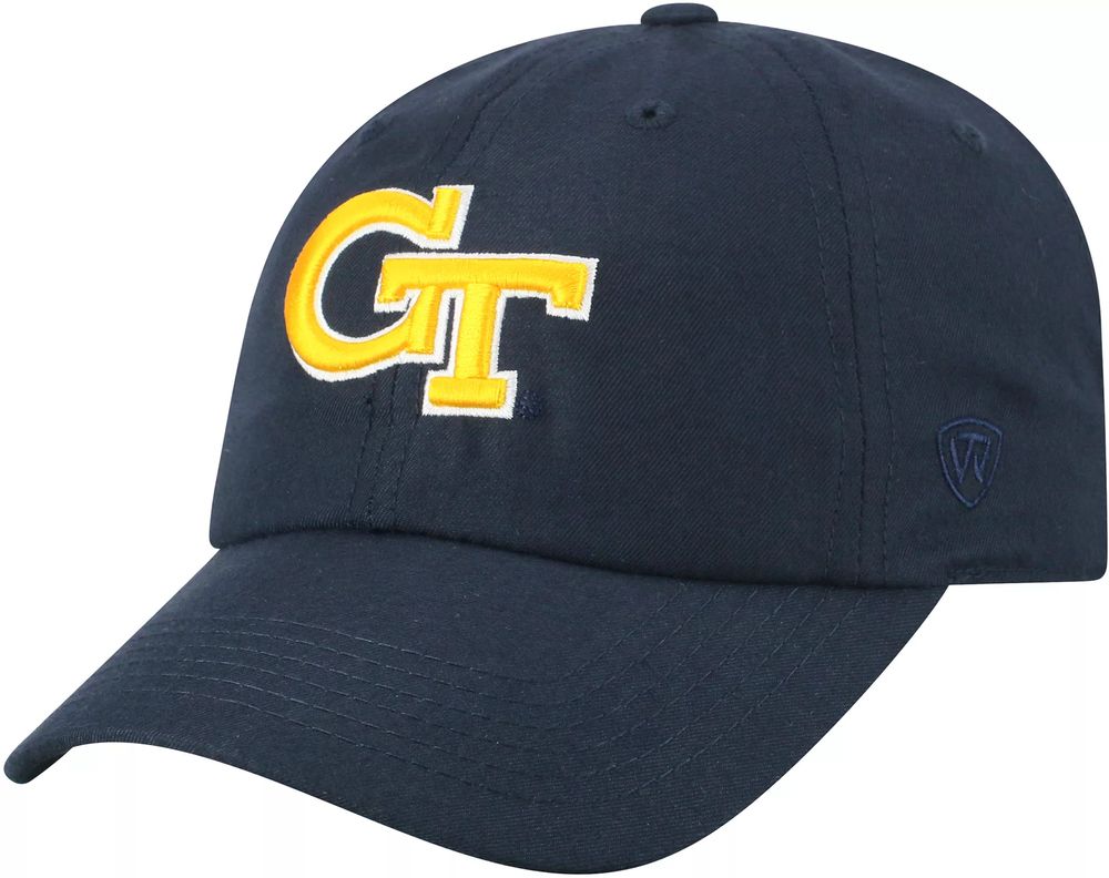 Top of the World Men's Georgia Tech Yellow Jackets Navy Staple Adjustable Hat