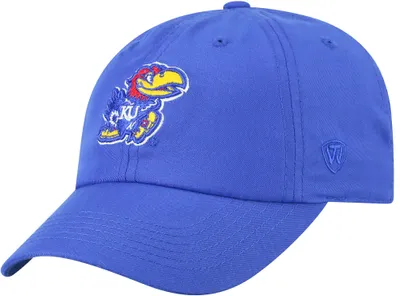 Top of the World Men's Kansas Jayhawks Blue Staple Adjustable Hat