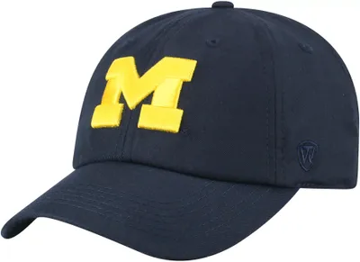 Top of the World Men's Michigan Wolverines Blue Staple Adjustable Hat
