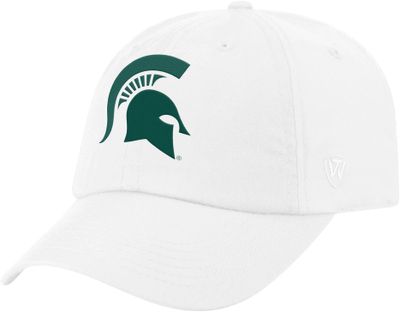 Top of the World Men's Michigan State Spartans Staple Adjustable White Hat