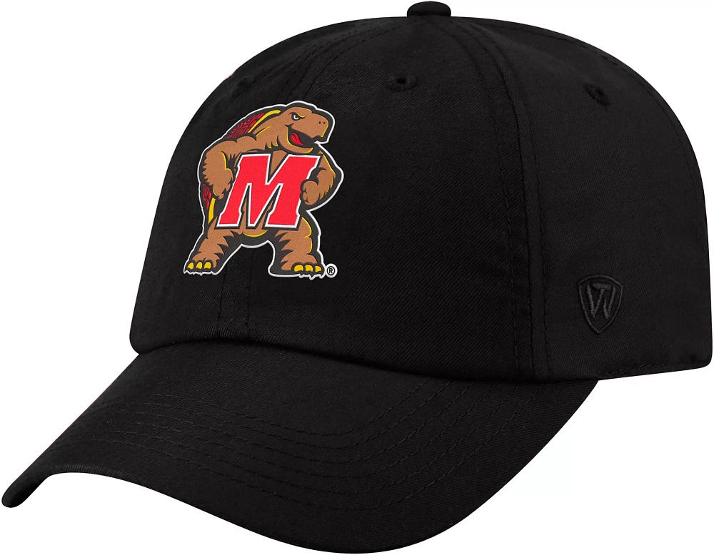 Top of the World Men's Maryland Terrapins Staple Adjustable Black Hat