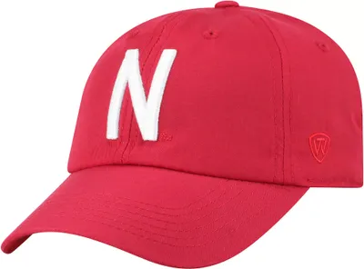 Top of the World Men's Nebraska Cornhuskers Scarlet Staple Adjustable Hat