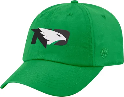 Top of the World Men's North Dakota Fighting Hawks Green Staple Adjustable Hat