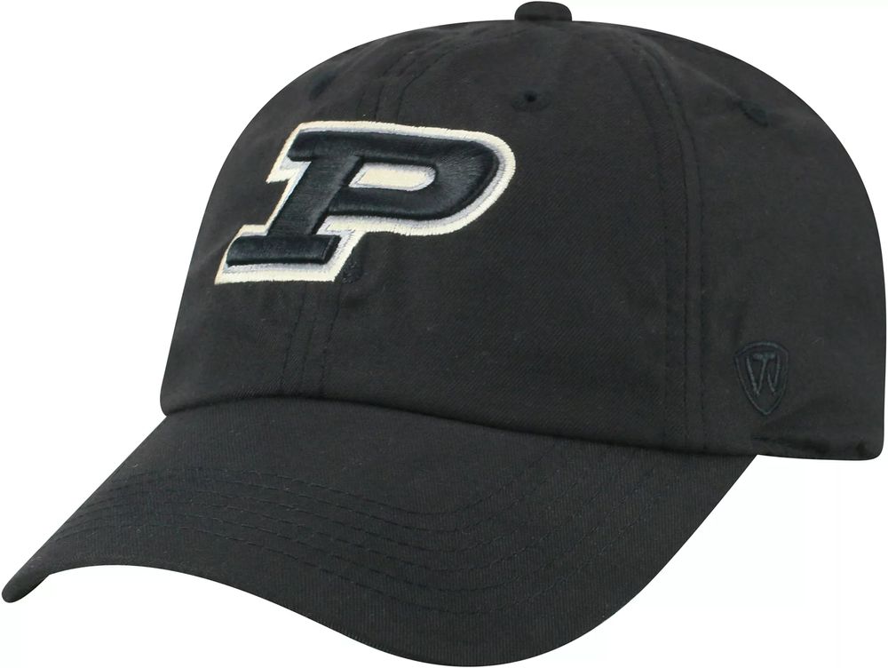 Top of the World Men's Purdue Boilermakers Staple Adjustable Black Hat