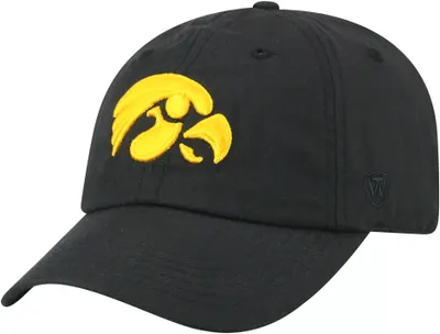 Top of the World Men's Iowa Hawkeyes Staple Adjustable Black Hat