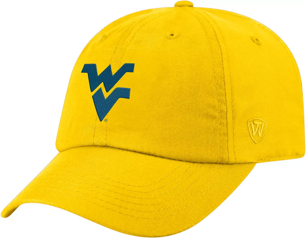 Top of the World Men's West Virginia Mountaineers Gold Staple Adjustable Hat