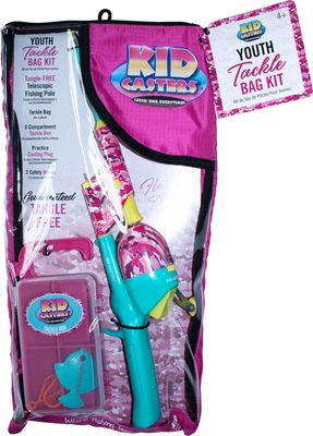 The Kid Casters Pink Edition Complete Fishing Kit
