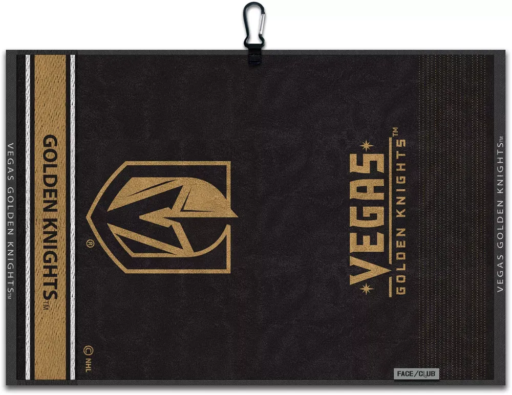 Team Effort Vegas Golden Knights Embroidered Face-Club Golf Towel