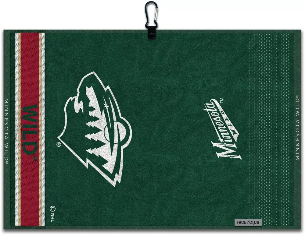 Team Effort Minnesota Wild Embroidered Face-Club Golf Towel