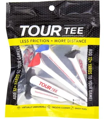 TourTee 3.15" & 1.75" Revolution Golf Tee Combo - 5 Pack