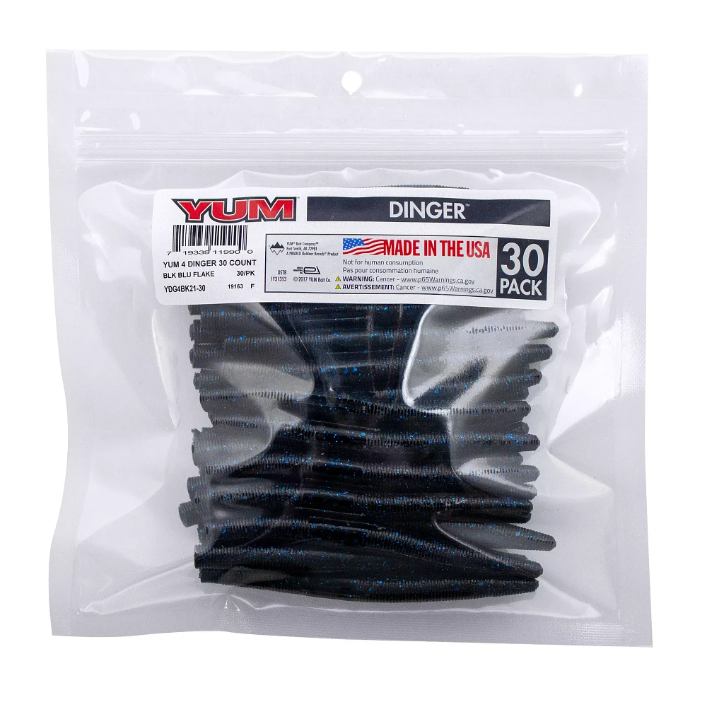 YUM Dinger Soft Bait Bulk Pack