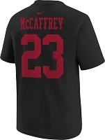 Nike Youth 2024 Super Bowl LVIII Bound Patch San Francisco 49ers Christian McCaffrey #23 T-Shirt