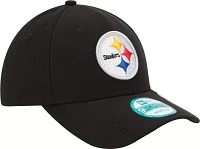 New Era Men's Pittsburgh Steelers League 9Forty Adjustable Black Hat