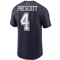 Nike Men's Dallas Cowboys Dak Prescott #4 Legend Performance Navy T-Shirt