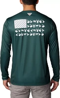 Columbia Men's Michigan State Spartans Green PHG Terminal Tackle Longsleeve T-Shirt