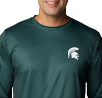 Columbia Men's Michigan State Spartans Green PHG Terminal Tackle Longsleeve T-Shirt