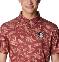 Columbia Men's Florida State Seminoles Garnet Terminal Tackle Polo