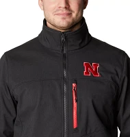 Columbia Men's Nebraska Cornhuskers Black Ascender Full Zip Jacket