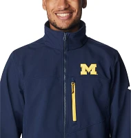 Columbia Men's Michigan Wolverines Blue Ascender Full Zip Jacket