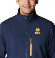 Columbia Men's Notre Dame Fighting Irish Navy Ascender Full Zip Jacket