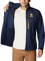 Columbia Men's Notre Dame Fighting Irish Navy Ascender Full Zip Jacket