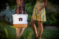 Picnic Time Auburn Tigers Canvas and Willow Basket Bag