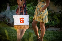 Picnic Time Syracuse Orange Canvas and Willow Basket Bag