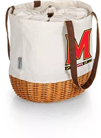 Picnic Time Maryland Terrapins Canvas and Willow Basket Bag