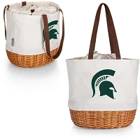 Picnic Time Michigan State Spartans Canvas and Willow Basket Bag