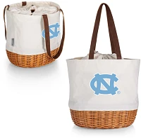 Picnic Time North Carolina Tar Heels Canvas and Willow Basket Bag