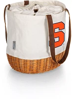 Picnic Time Syracuse Orange Canvas and Willow Basket Bag