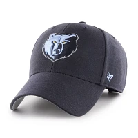 ‘47 Men's Memphis Grizzlies Navy MVP Adjustable Hat