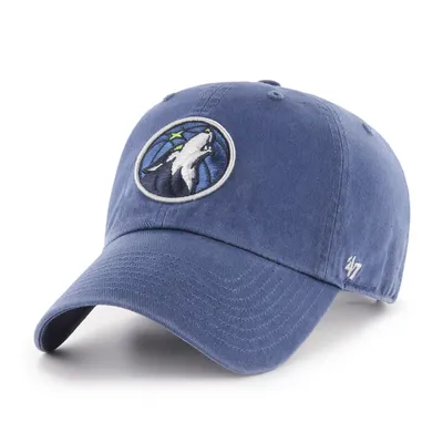 ‘47 Men's Minnesota Timberwolves Blue Clean Up Adjustable Hat