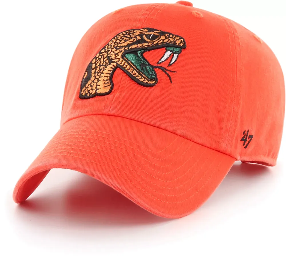 ‘47 Men's Florida A&M Rattlers Orange Clean Up Adjustable Hat