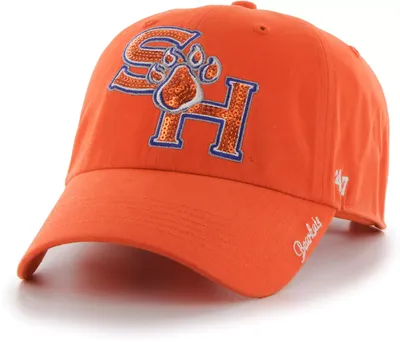 ‘47 Women's Sam Houston Bearkats Orange Sparkle Clean Up Adjustable Hat