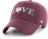 ‘47 Women's Texas A&M Aggies Maroon Love Script Clean Up Adjustable Hat