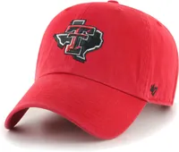 47 Men's Texas Tech Red Raiders Red Clean Up Adjustable Hat