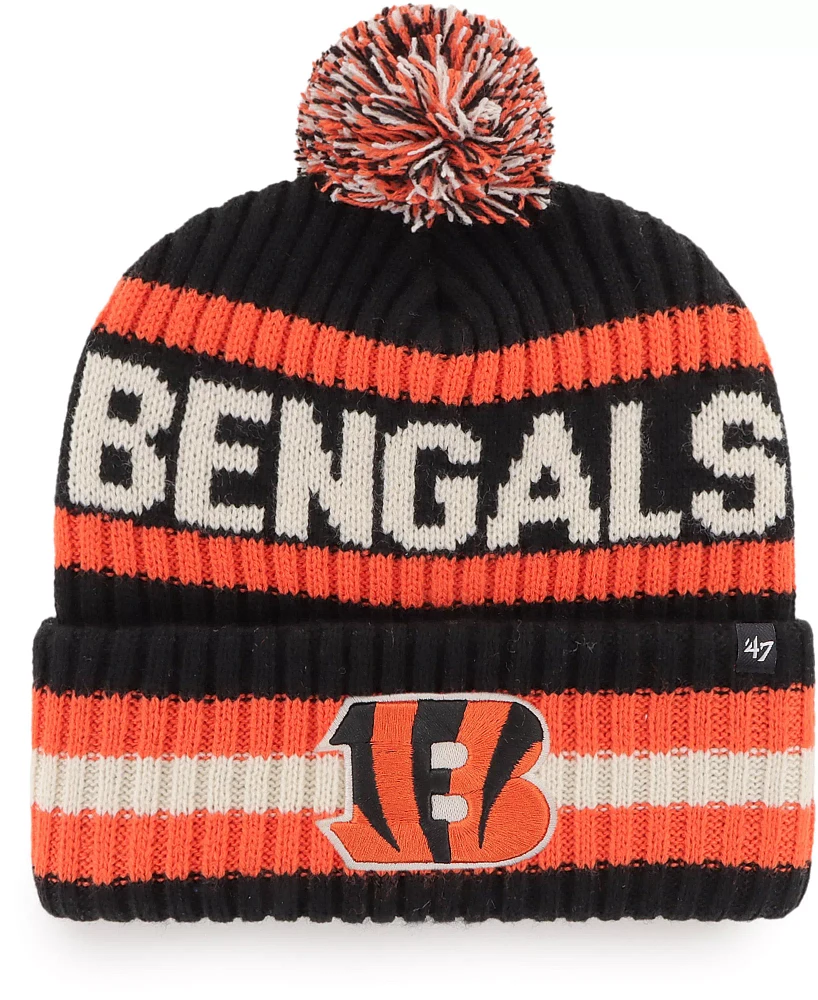 ‘47 Men's Cincinnati Bengals Bering Black Cuffed Beanie