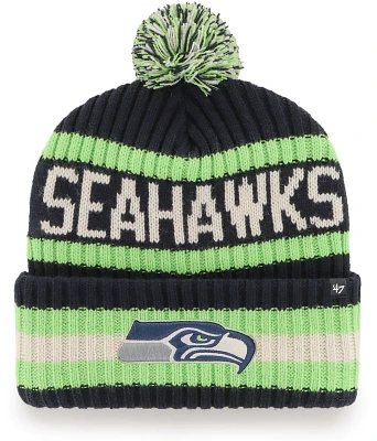 ‘47 Men's Seattle Seahawks Bering Navy Cuffed Beanie